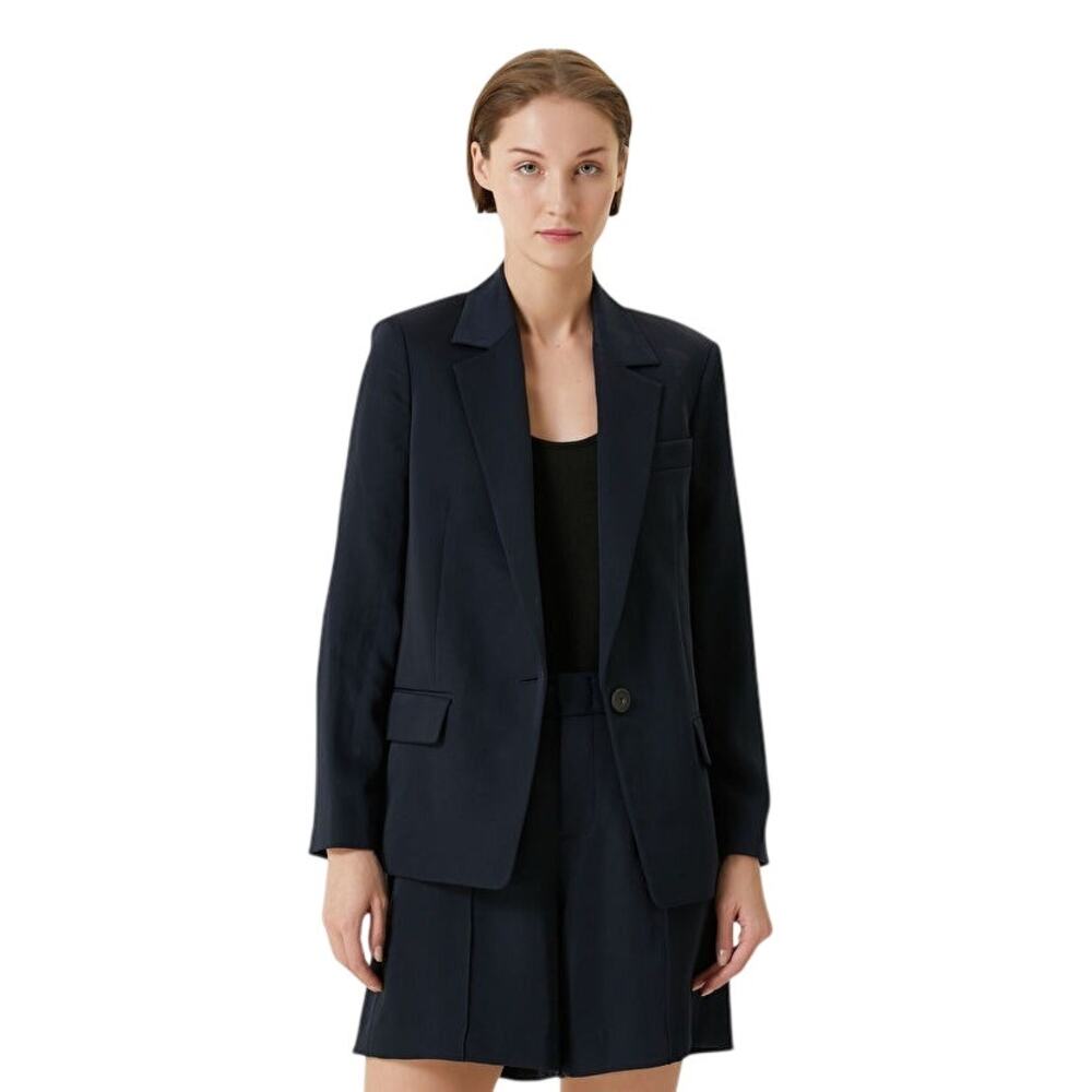 Vince Single Breasted Blazer Jacket Career Office Minimalist Casual Preppy 0